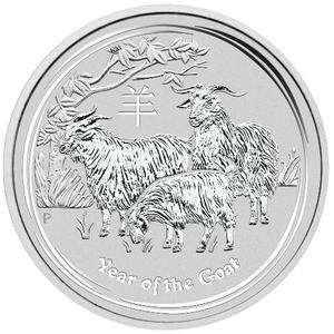 Australia / Silver Ten Ounces 2015 Year of the Goat - reverse photo