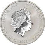 Australia / Silver Ounce 2015 Year of the Goat / Lion Privy Mark - obverse photo