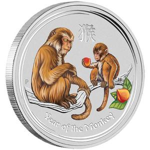 Australia / Silver Kilo 2016 Year of the Monkey, Coloured - reverse photo