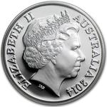Australia / One Dollar 2014 Mob of Roos / Silver Proof FDC - obverse photo