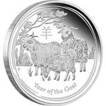 Australia / Silver Five Ounces 2015 Year of the Goat / Proof - reverse photo