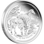 Australia / Silver Five Ounces 2014 Year of the Horse / Proof - reverse photo