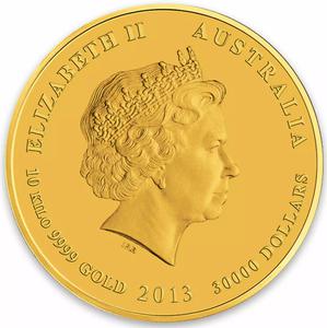 Australia / Gold Ten Kilos 2013 Year of the Snake - obverse photo