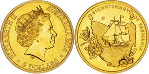 Australia / Five Dollars 2004 Tasmania - obverse photo