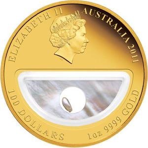 Australia / Gold Ounce 2011 Treasures of Australia - Pearls - obverse photo