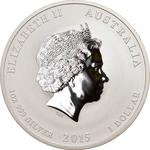 Australia / Silver Ounce 2015 Year of the Goat / Proof, Coloured Reverse - obverse photo