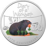 Australia / Twenty Cents 2022 Diary of a Wombat - reverse photo