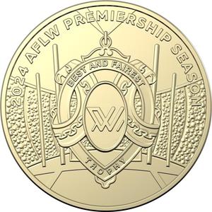 Australia / One Dollar 2024 Australian Football League Women's (AFLW) - reverse photo