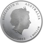 Australia / Silver Ounce 2013 Year of the Snake - obverse photo