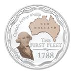 Australia / Silver Ounce 2008 The First Fleet - Captain Arthur Phillip - reverse photo