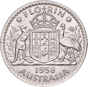 Australia / Florin 1958 - reverse photo