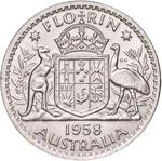 Australia / Florin 1958 - reverse photo