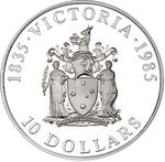 Australia / Ten Dollars Silver 1985 Victoria / Proof FDC - reverse photo