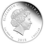 Silver Ounce 2018 Year of the Dog - Coloured: Photo Coin, Australia, Silver Ounce 2018 Year of the Dog - Coloured / thumbnail
