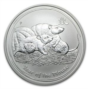 Australia / Silver Ounce 2008 Year of the Mouse - reverse photo