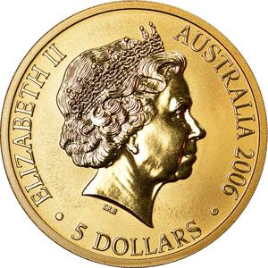 Australia / Five Dollars 2006 Duyfken - obverse photo