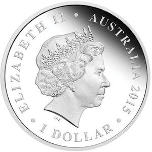 Australia / Silver Ounce 2015 Chinese Lion Dance - reverse photo