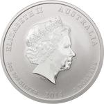 Silver Two Ounces 2014 Year of the Horse: Photo Coin, Australia, Elizabeth II 2 Dollars - 2014 - Silver / thumbnail