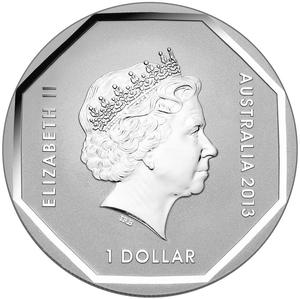 Australia / Silver Ounce 2013 Road Sign - Kangaroo - obverse photo