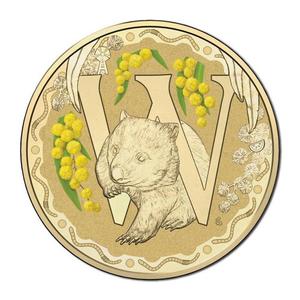 Australia / One Dollar 2016 Alphabet W - Wombat - reverse photo