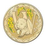 One Dollar 2016 Alphabet W - Wombat: Photo Coin, Australia, One Dollar 2016 Alphabet W - Womab / thumbnail