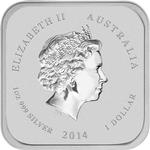 Silver Ounce 2014 Year of the Horse - Square: Photo Coin, Australia, Silver Ounce 2014 Year of the Horse - Square / thumbnail