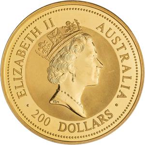 Australia / Gold Two Ounces 1994 Australian Nugget - Red Kangaroo - obverse photo