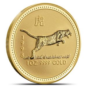 Australia / Gold Ounce 1998 Year of the Tiger - reverse photo