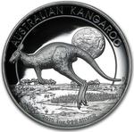 Silver Ounce 2015 Australian Kangaroo, High Relief: Photo 2015 Australia 1 oz Silver Kangaroo Proof (High Relief) / thumbnail