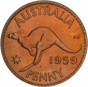 Australia / Penny 1959 - reverse photo