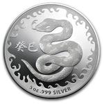 Silver Five Ounces 2013 Year of the Snake, RAM: Photo Coin, Australia, Silver Five Ounces 2013 Year of the Snake, RAM / thumbnail