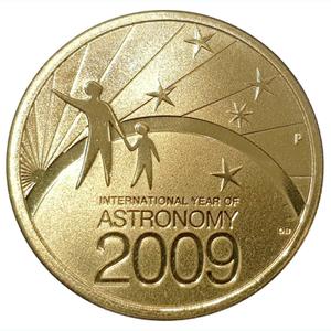 Australia / One Dollar 2009 Stargazing - reverse photo