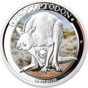 Australia / Silver Ounce 2013 Procoptodon - reverse photo