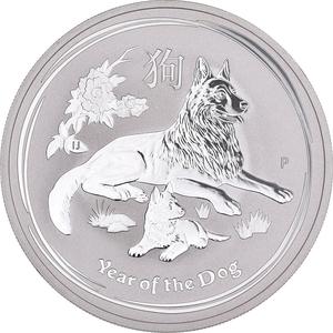 Australia / Silver Ounce 2018 Year of the Dog - reverse photo