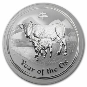 Australia / Silver Ten Ounces 2009 Year of the Ox - reverse photo