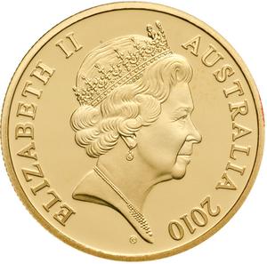 Australia / Five Cents 2010 Gottwald Portrait (Gold) - obverse photo