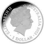 Silver Ounce 2013 Year of the Snake, RAM (Special Edition): Photo Coin, Australia, Silver Ounce 2013 Year of the Snake, RAM / thumbnail