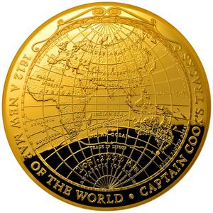 Australia / Gold Ounce 2018 A new Map of the World - 1812 - reverse photo