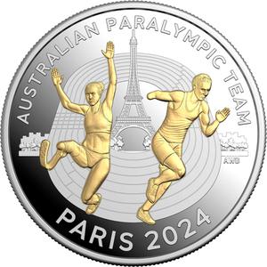 Australia / Silver Ounce 2024 Australian Paralympic Team - reverse photo