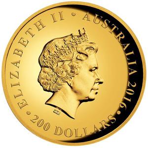 Australia / Gold Two Ounces 2016 Queen's 90th Birthday - obverse photo