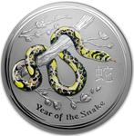 Australia / Silver Kilo 2013 Year of the Snake / Gemstone Eye - reverse photo