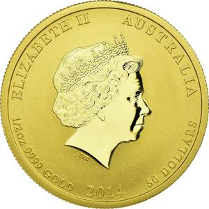 Australia / Gold Half Ounce 2014 Year of the Horse - reverse photo