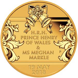 Australia / Gold Quarter Ounce 2018 Royal Wedding - reverse photo