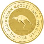 Australia / Gold Kilo 2005 Australian Nugget - Red Kangaroo - reverse photo