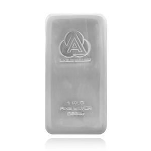 Australia / Silver Kilo Bar - Ainslie Bullion, Cast - reverse photo