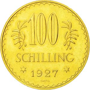 Austria / One Hundred Schilling 1927 - reverse photo