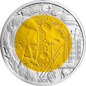 Austria / Twenty-five Euro 2009 Year of Astronomy - obverse photo