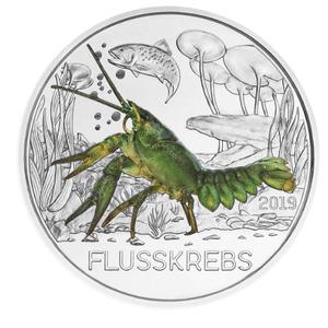 Austria / Three Euro 2019 Crayfish - reverse photo
