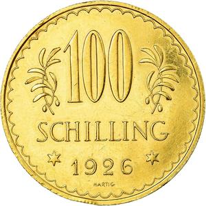 Austria / One Hundred Schilling 1926 - reverse photo