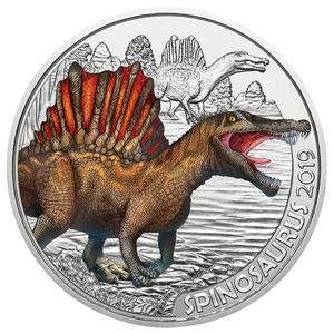 Austria / Three Euro 2019 Spinosaurus - reverse photo